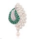 Beautifully Crafted Diamond Pendant Set with Matching Earrings in 18k gold with Certified Diamonds - PD1422P